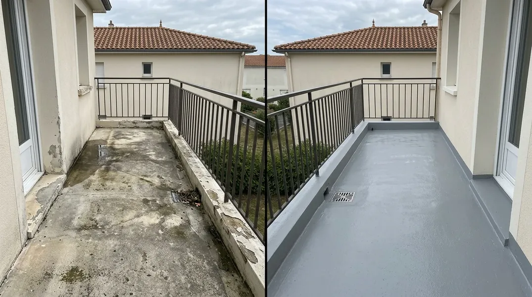 Terrasses et balcons exposés au vent marin en Charente-Maritime : quelle fréquence d'entretien pour éviter les infiltrations ?
